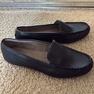 Aerosoles Over Drive Loafers | Size 8M | Black Leather - NEW